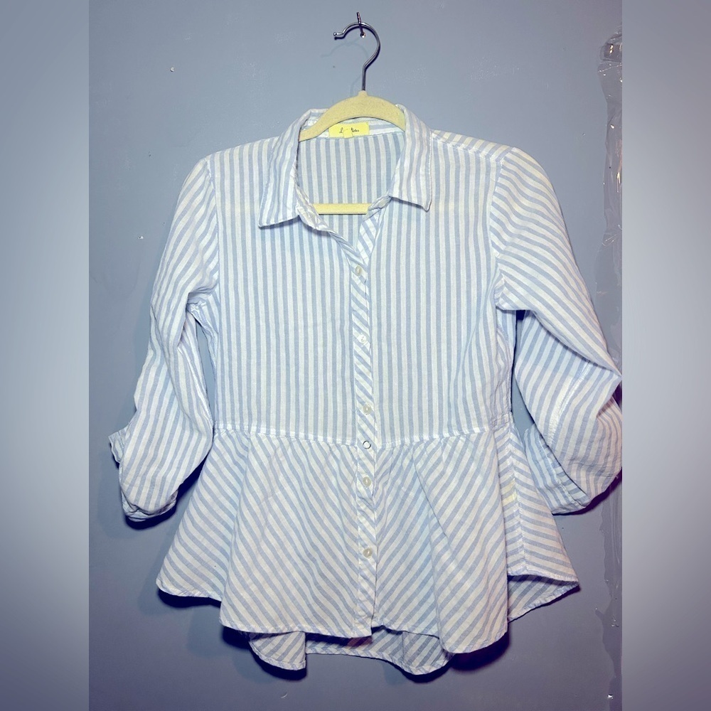 Love Notes button up flared up waist, size medium